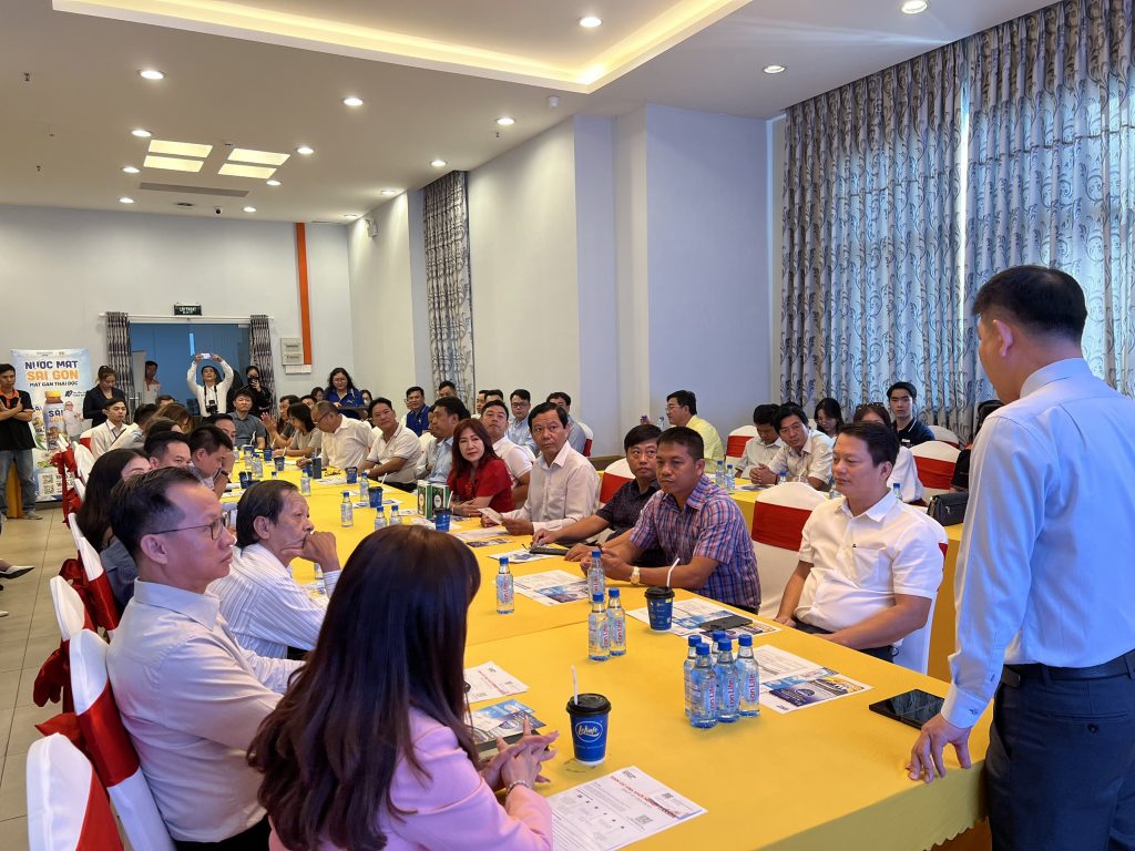 Quang cảnh chương trình Cafe Doanh nhân Bình Tân tháng 06.2023