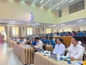 Quang cảnh Đại hội Công đoàn huyện Bến Lức lần thứ X, nhiệm kỳ 2023-2028