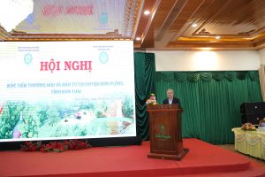 Ông Nguyễn Ngọc Hòa - Chủ tịch Hiệp Hội Doanh nghiệp TP.HCM phát biểu